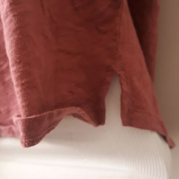 ANN TAYLOR Loft, crop top, short sleeve with tie front, XS - Picture 6 of 7